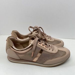 MICHAEL Michael Kors Beige and Rose Gold Sneakers